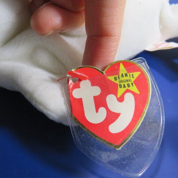 Seymour white seals ty beanie babies (1) large (2) small stuffed Animal plush - Picture 7 of 15